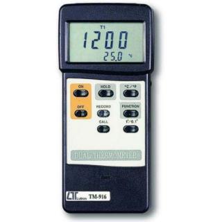Nhiệt kế kép T1-T2 Lutron TM-916