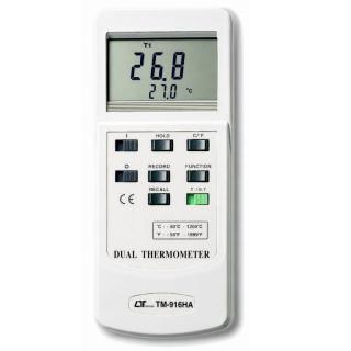 Nhiệt kế kép T1-T2 Lutron TM-916HA