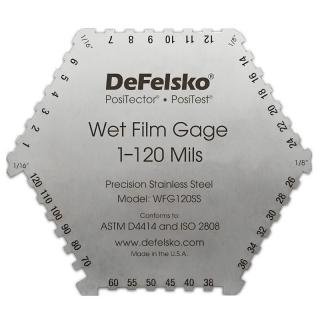 Thước đo độ dày sơn DeFelsko WFG120SS