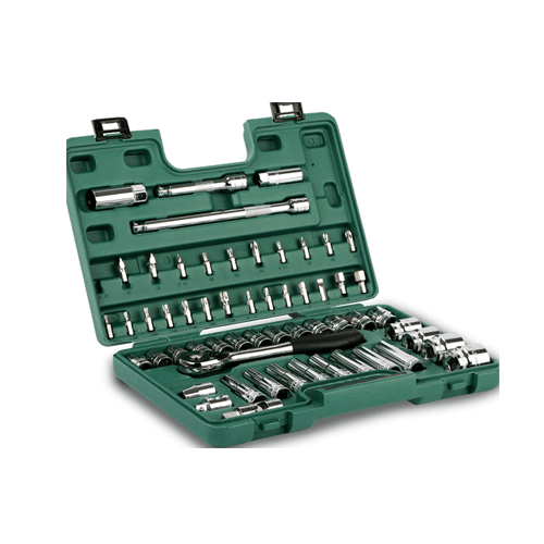 Bộ đầu tuýp 58 chi tiết 1/2in, hệ mét Sata 09007 Bộ đầu tuýp 58 chi tiết 1/2in, hệ mét Sata 09007