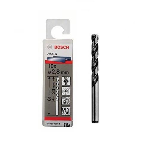 Mũi khoan sắt HSS-G 2.8mm Bosch 2608595054 (hộp 10 mũi)