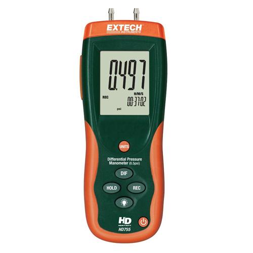 Máy đo chênh áp 0 đến 05 psi Extech HD755