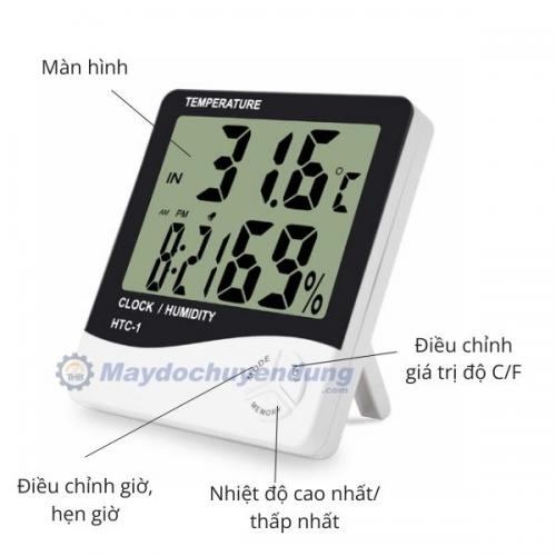 Ẩm Kế Nhiệt Kế Treo Tường Trong Nhà HTC-1