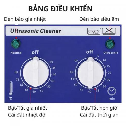 Bể rửa siêu âm Derui DR-MH40 4 lít