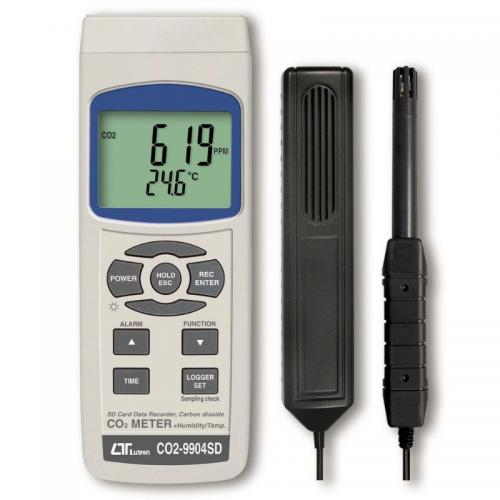 Máy đo khí CO2 nhiệt độ và độ ẩm Lutron CO2-9904SD Máy đo khí CO2 nhiệt độ và độ ẩm Lutron CO2-9904SD
