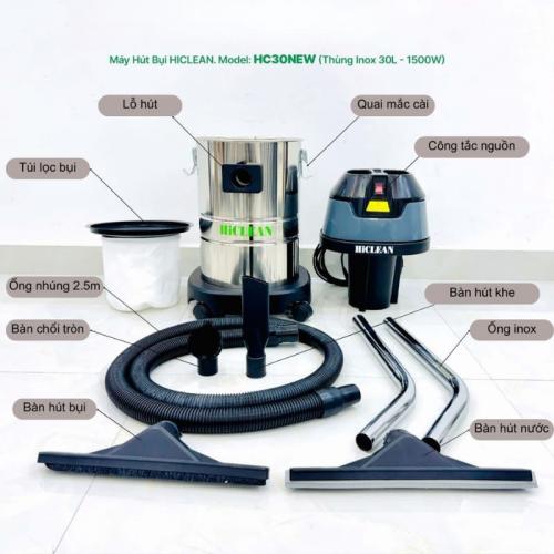 Máy hút bụi công nghiệp HiClean HC30 NEW