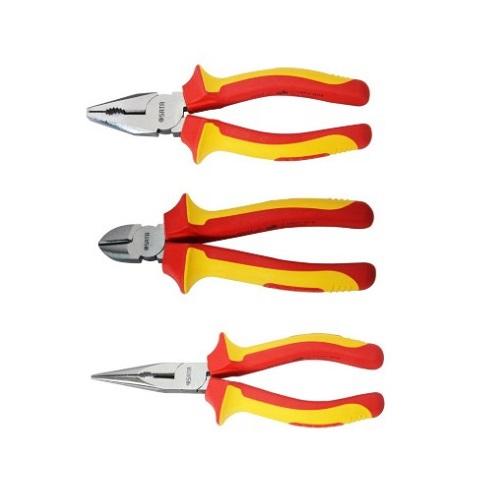 Bộ kìm cách điện 3 chi tiết Sata 09261 Bộ kìm cách điện 3 chi tiết Sata 09261
