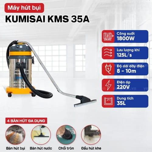 Máy hút bụi công nghiệp Kumisai KMS35A