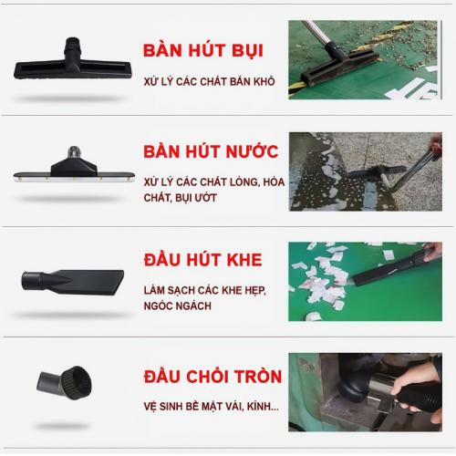 Máy hút bụi khô và ẩm Kumisai KMS 802J-3