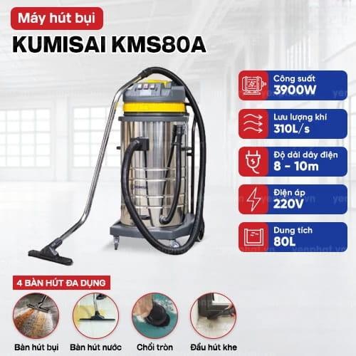 Máy hút bụi công nghiệp Kumisai KMS80A