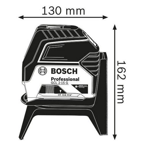 Máy cân mực laser GCL 2-15 G tia xanh Bosch