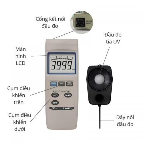 Máy đo ánh sáng Lutron LX-1102