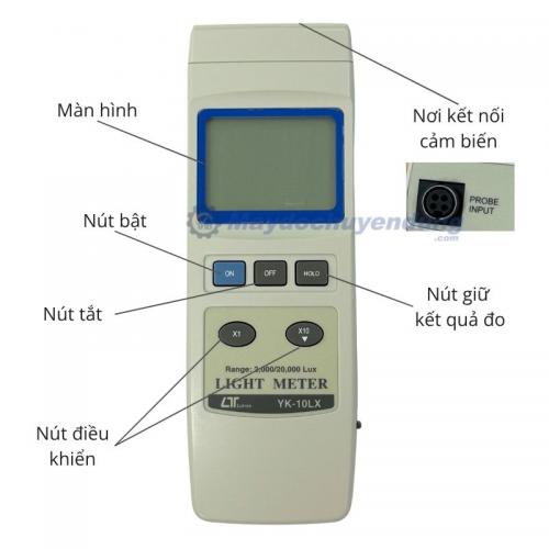 Máy đo cường độ ánh sáng Lutron YK-10LX