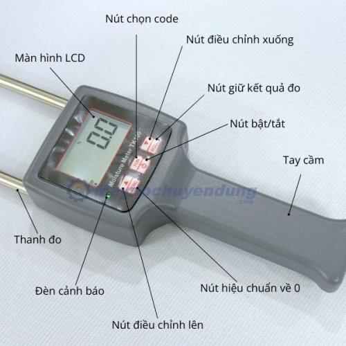 Máy đo độ ẩm hạt nhựa, đất, xà phòng TK-100