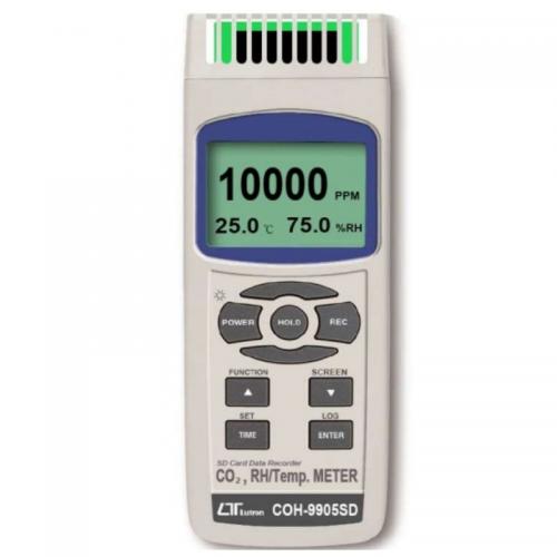 Máy đo khí CO2, độ ẩm và nhiệt độ Lutron COH-9905SD Máy đo khí CO2, độ ẩm và nhiệt độ Lutron COH-9905SD