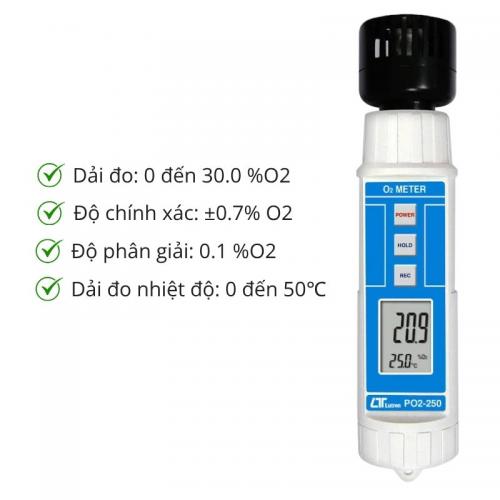 Máy đo khí Oxy O2 Lutron PO2-250