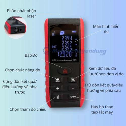 Máy đo khoảng cách Total Meter 60m E60