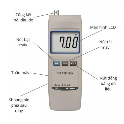Máy đo pH cầm tay Lutron YK-21PH
