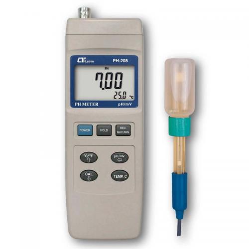 Máy đo pH EC cầm tay Lutron PH-208 Máy đo pH EC cầm tay Lutron PH-208