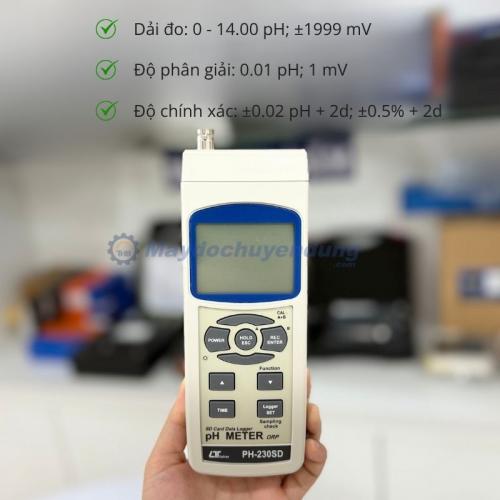 Máy đo pH cầm tay Lutron PH-230SD
