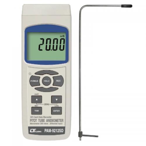 Máy đo tốc độ và áp suất không khí Lutron PAM-9212SD Máy đo tốc độ và áp suất không khí Lutron PAM-9212SD