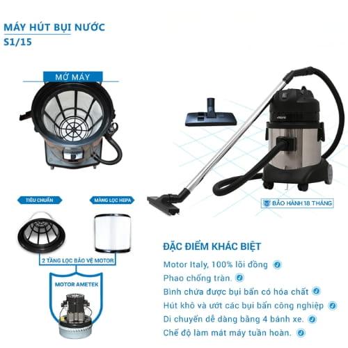 Máy hút bụi Clepro S1/15