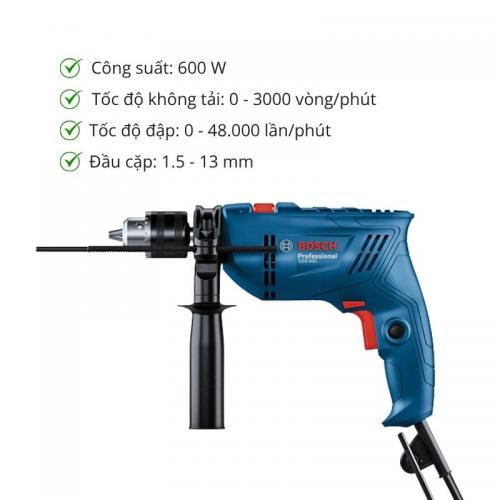 Máy khoan động lực Bosch GSB 600