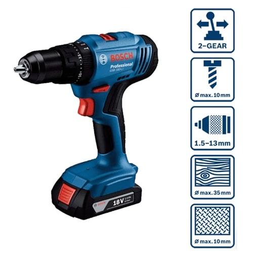 Máy khoan động lực dùng pin Bosch GSB 183-Li 1 pin