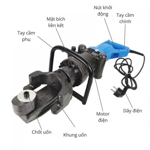 Máy uốn sắt thủy lực RB-25