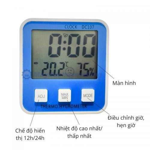 Nhiệt Ẩm Kế Trong Nhà DC107