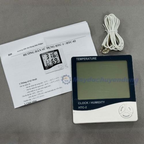 Nhiệt Ẩm Kế Trong Nhà, Ngoài Trời Có Dây HTC-2