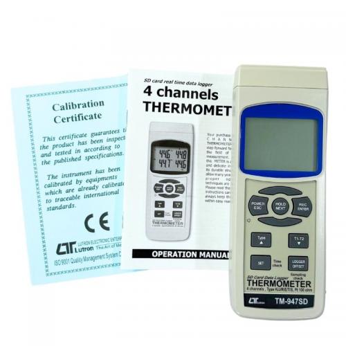 Nhiệt kế 4 kênh Lutron TM-947SD