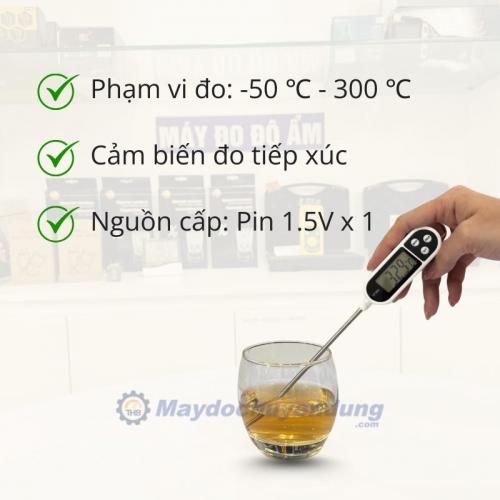 Que đo nhiệt độ sữa, thực phẩm KT300