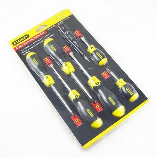 Bộ tô vít 6 cây kèm bút thử điện điện tử, (có từ) STHT92002-8 Bộ tô vít 6 cây kèm bút thử điện điện tử, (có từ) STHT92002-8