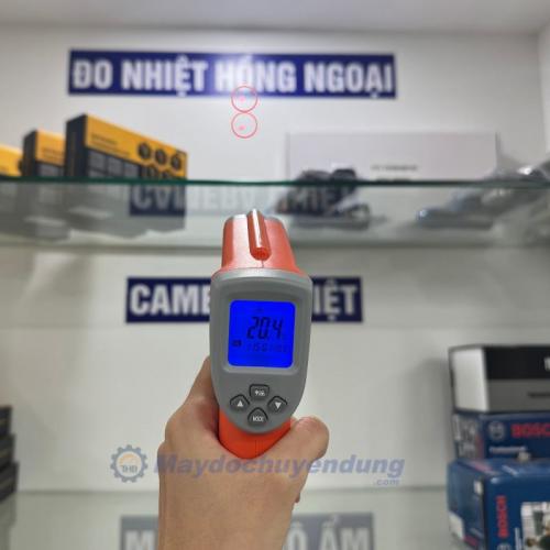 Súng đo nhiệt đến 580 độ, 2 tia laser DT8580
