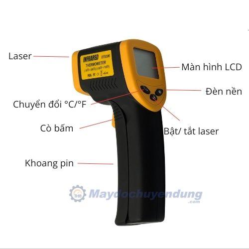 Súng đo nhiệt độ từ xa 380 độ DT8380