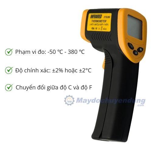 Súng đo nhiệt độ từ xa 380 độ DT8380