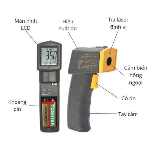 Súng đo nhiệt hồng ngoại 300 độ C Lutron TM-958