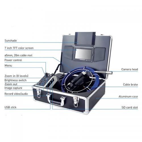 Camera nội soi đường ống HD 20m Wopson WPS-A1-C23H