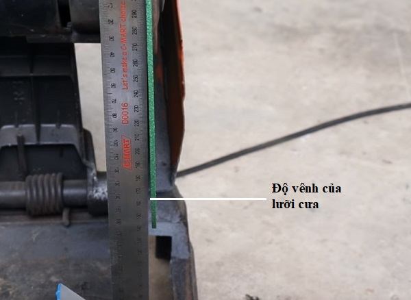 Độ vênh lưỡi cưa