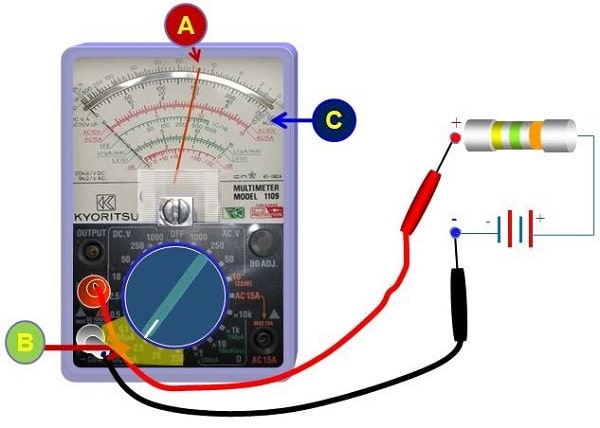 Quy trình đo dòng điện 1 chiều bằng đồng hồ vạn năng kim thực hiện dễ dàng