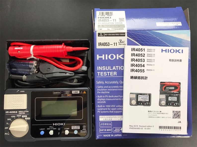 Đồng hồ đo điện trở cách điện Hioki IR4053-10