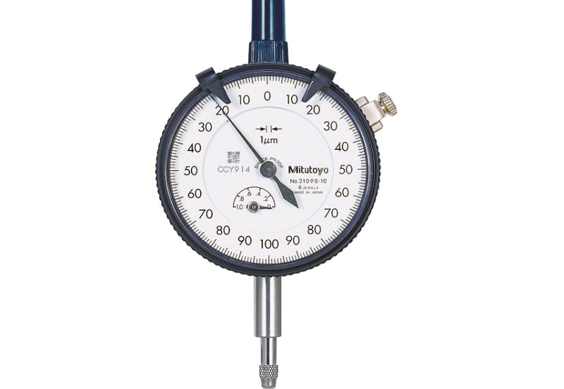 Đồng hồ so cơ 0-1mm Mitutoyo 2109SB-10 được làm bằng chất liệu thép cao cấp Đồng hồ so cơ 0-1mm Mitutoyo 2109SB-10 được làm bằng chất liệu thép cao cấp