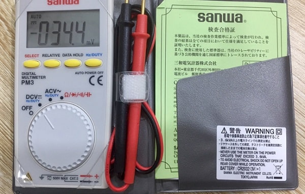 Sanwa PM3 thực hiện 4 phép đo chính là đo điện áp AC/DC