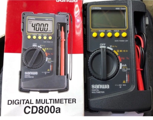 Đồng hồ vạn năng Sanwa CD800A hiển thị đến 4000 kết quả, giúp đo lường hiệu quả