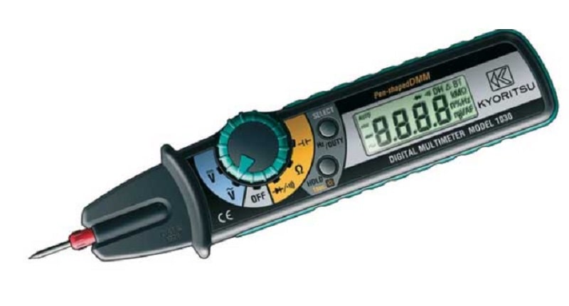 Đồng hồ vạn năng Kyoritsu 1030 được thiết kế với dạng bút nhỏ gọn Đồng hồ vạn năng Kyoritsu 1030 được thiết kế với dạng bút nhỏ gọn