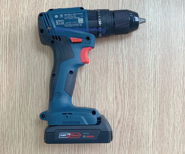 Mặt sau máy khoan động lực dùng pin Bosch GSB 185-Li