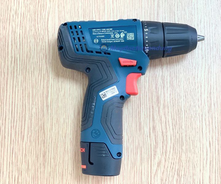 Bosch GSR 120-LI Gen II có thể làm việc trên nhiều vật liệu