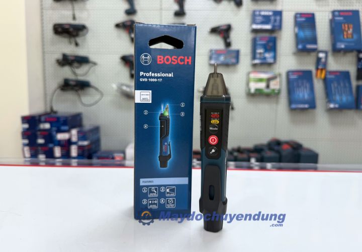 Bosch GVD 1000-17 sử dụng công nghệ cảm biến điện áp không tiếp xúc (NCV)