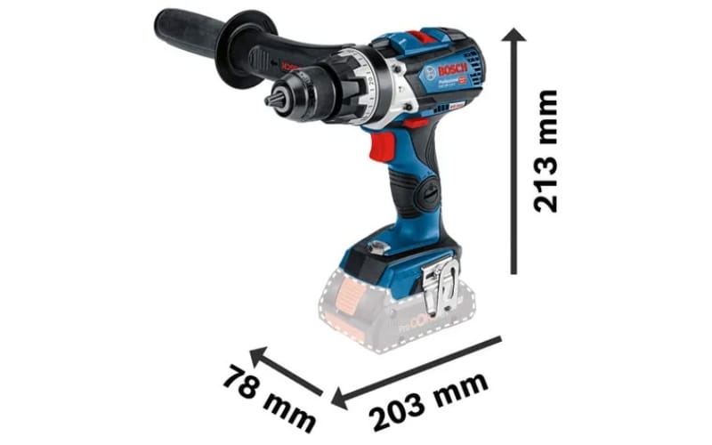 Bosch GSB 18V-110 C thiết kế nhỏ gọn, bền chắc và tiện dụng 